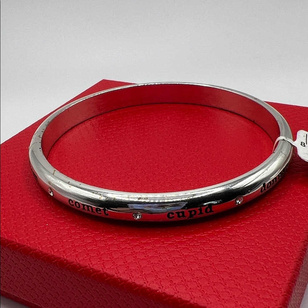 Brighton B Merry Reindeer Bangle Bracelet NWT